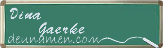 Dina Gaerke Visitenkarte